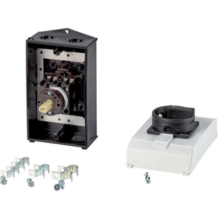 Eaton, 3P 90° On-Off Cam Switch, 690V (Volts), 20A, Door Coupling Rotary Drive Actuator [182426 T0-2-1/I2H/MBS/SVB-SW]; 271-5189