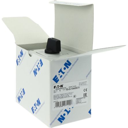 Eaton, 3P 3 Position 45° Changeover Cam Switch, 690V (Volts), 20A, Toggle Actuator [207115 T0-3-15433/I1]; 271-5299