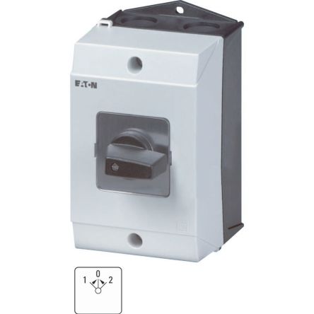 Eaton, 1P 3 Position 45° Changeover Cam Switch, 690V (Volts), 32A, Short Lever Actuator [207170 T3-1-8214/I2]; 271-5326