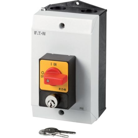 Eaton, 3P 2 Position 90° On-Off Cam Switch, 690V (Volts), 32A, Short Thumb Grip Actuator [207174 T3-2-1/I2/SVA(S)-RT]; 271-5328