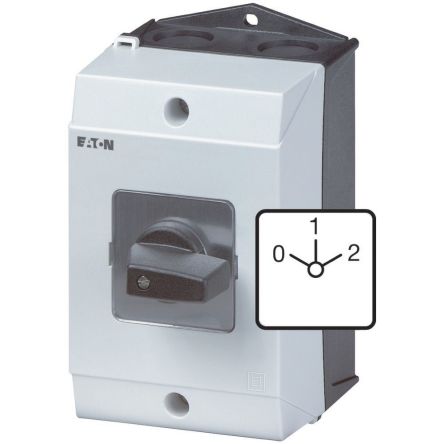 Eaton, 3P 3 Position 60° Multi Speed Cam Switch, 690V (Volts), 32A, Short Thumb Grip Actuator [207196 T3-4-8440/I2]; 271-5340