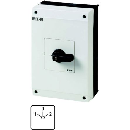 Eaton, 3P 3 Position 60° Multi Speed Cam Switch, 690V (Volts), 63A, Short Thumb Grip Actuator [207236 T5B-4-8441/I4]; 271-5362