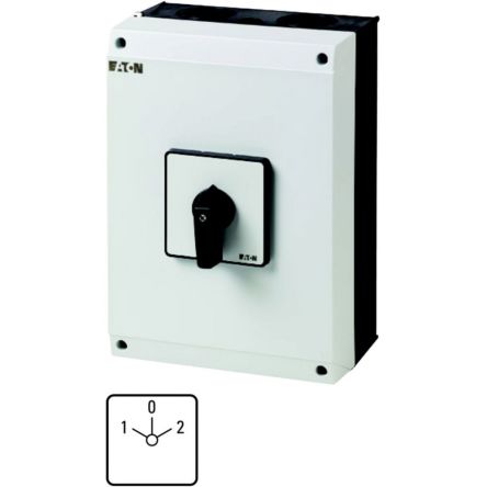 Eaton, 3P 3 Position 60° Changeover Cam Switch, 690V (Volts), 100A, Short Lever Actuator [207266 T5-3-8212/I5]; 271-5377