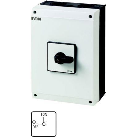 Eaton, 6P 2 Position 90° On-Off Cam Switch, 690V (Volts), 100A, Short Thumb Grip Actuator [207267 T5-3-8342/I5]; 271-5378