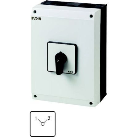 Eaton, 4P 2 Position 90° Changeover Cam Switch, 690V (Volts), 100A, Short Thumb Grip Actuator [207271 T5-4-8223/I5]; 271-5381