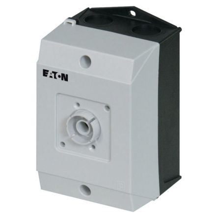 Eaton Black, White Plastic Enclosure - 1 Hole [207435 CI-K1-T0-2]; 271-5425