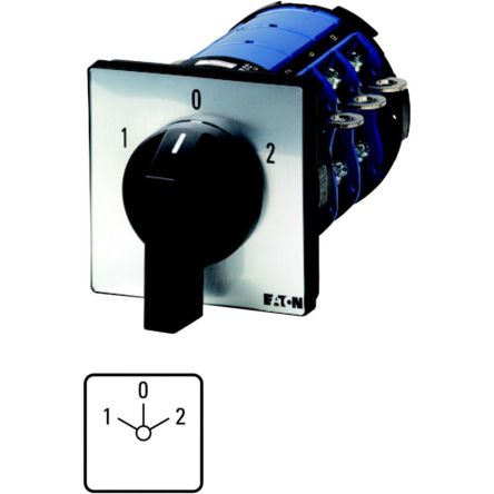 Eaton, 3P 3 Position 60° Changeover Cam Switch, 690V (Volts), 315A, Short Thumb Grip Actuator [214782 T8-3-8212/E/HI12]; 271-5441