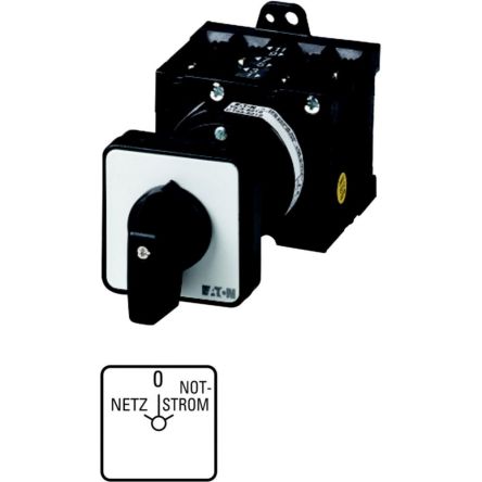 Eaton, 4P 3 Position 60° Changeover Cam Switch, 690V (Volts), 32A, Short Thumb Grip Actuator [215225 T3-4-8902/Z]; 271-5447