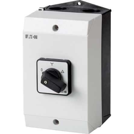 Eaton, 3P 3 Position 60° Star Delta Cam Switch, 690V (Volts), 32A, Short Thumb Grip Actuator [222906 T3-4-3/I2]; 271-5513