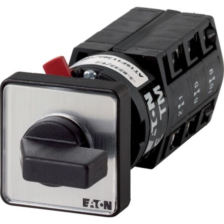 Eaton, 3P 3 Position 90° Changeover Cam Switch, 500V (Volts), 10A, Short Thumb Grip Actuator [045497 TM-3-8299/EZ]; 271-5585
