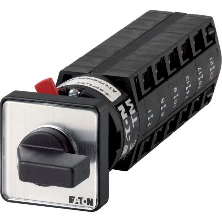 Eaton, 6P 2 Position 60° Changeover Cam Switch, 500V (Volts), 10A, Short Thumb Grip Actuator [046130 TM-6-8370/EZ]; 271-5604