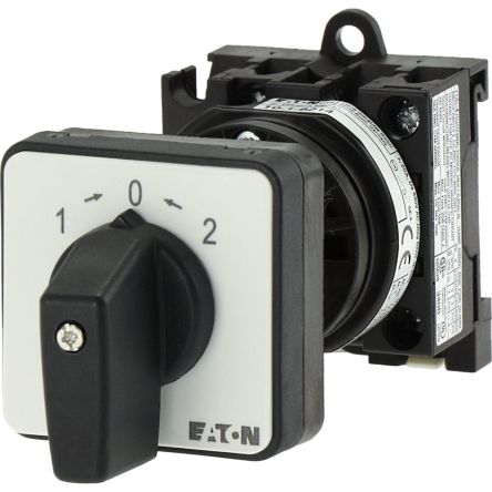 Eaton, 1P 3 Position 45° Changeover Cam Switch, 690V (Volts), 20A, Short Thumb Grip Actuator [050720 T0-1-8214/Z]; 271-5637