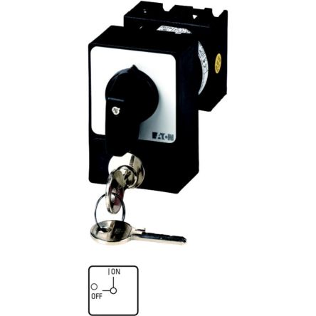 Eaton, 4P 4 Position 45° Changeover Cam Switch, 690V (Volts), 20A, Short Thumb Grip Actuator [050979 T0-2-15907/E/SVA(C,E,G-J)]; 271-5646