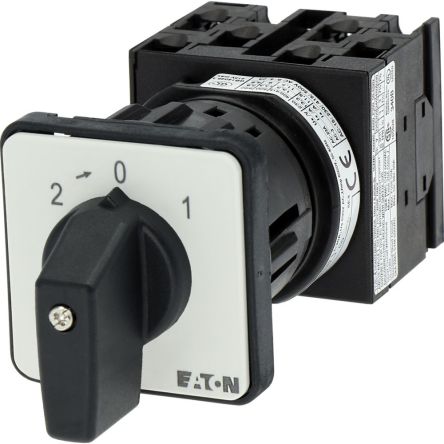 Eaton 3 Position 45° Changeover Cam Switch, 690V (Volts), 20A, Toggle Actuator [060214 T0-3-15393/EZ]; 271-5714