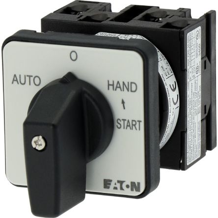 Eaton, 2P 4 Position 45° Changeover Cam Switch, 690V (Volts), 20A, Toggle Actuator [066931 T0-2-15907/E]; 271-5754