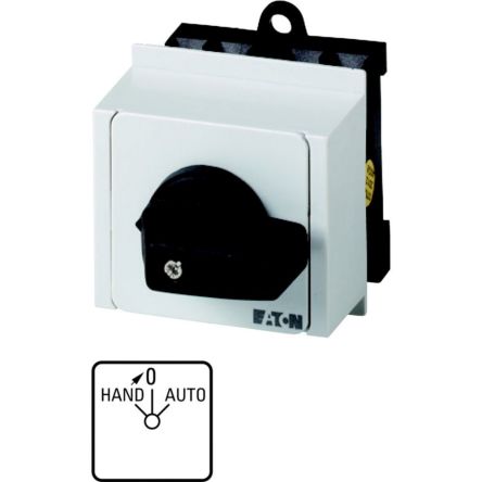 Eaton, 1P 3 Position 45° Changeover Cam Switch, 690V (Volts), 20A, Toggle Actuator [069705 T0-1-15434/IVS]; 271-5772