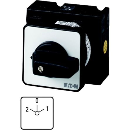 Eaton, 3P 3 Position 45° Changeover Cam Switch, 690V (Volts), 32A, Short Thumb Grip Actuator [080849 T3-3-15423/E]; 271-5842