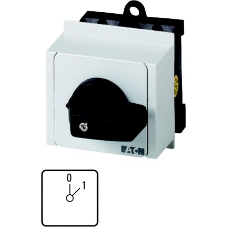 Eaton, 4P 2 Position 45° On-Off Cam Switch, 690V (Volts), 20A, Toggle Actuator [088687 T0-2-15404/IVS]; 271-5898