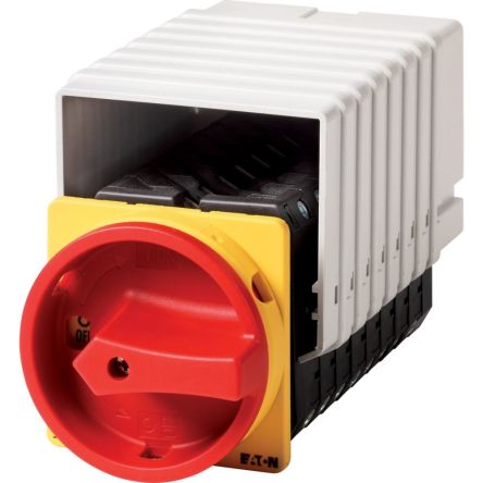 Eaton, 16P 90° On-Off Cam Switch, 690V (Volts), 63A, Door Coupling Rotary Drive Actuator [091220 T5B-8-8352/EA/SVB]; 271-5922