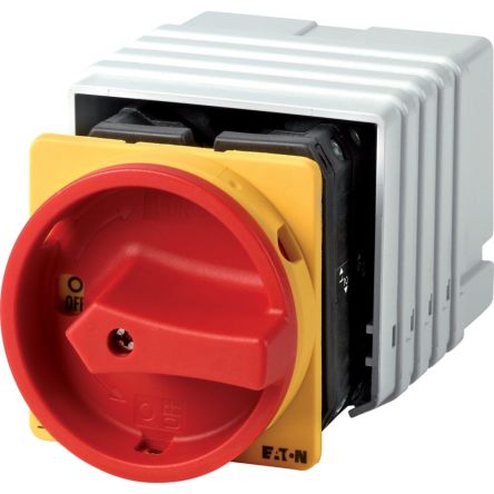 Eaton, 9P 90° On-Off Cam Switch, 690V (Volts), 63A, Door Coupling Rotary Drive Actuator [091885 T5B-5-8345/EA/SVB]; 271-5958