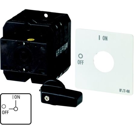 Eaton, 6P 2 Position 90° On-Off Cam Switch, 690V (Volts), 100A, Short Thumb Grip Actuator [096123 T5-4-15164/X]; 271-6144