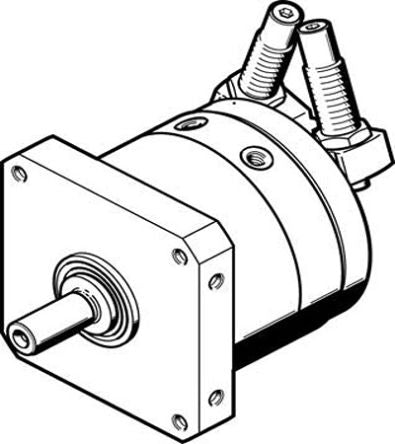 Festo Shock Absorber Series 10 bar Double Action Pneumatic Rotary Actuator, 246° Rotary Angle, 32mm Bore [DSM-T-32-270-CC-A-B]; 271-6250