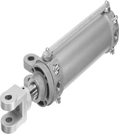 Festo Pneumatic Piston Rod Cylinder - 549559, 50mm Bore, 75mm Stroke, DW Series, Double Acting [DWB-50-75-Y-A]; 271-6403