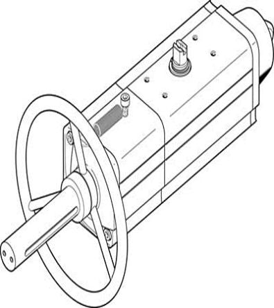 Festo DAPS Series 8.4 bar Single Action Rotary Actuator, 90° Rotary Angle [DAPS-0090-090-RS4-F0710-MW]; 271-6758