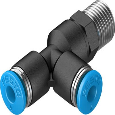 Festo QSTL Series T Fitting, R 1/8 Male to 4 mm, Threaded-to-Tube Connection Style, 153117 [QSTL-1/8-4]; 271-6861