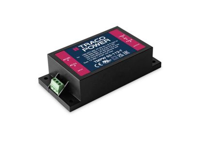 TRACOPOWER AC-DC Power Supply, TMPW 50-112-T, 12V dc, 4.167A, 50W, 1 Output, 90 → 305V ac Input Voltage [TMPW 50-112-T]; 271-6877