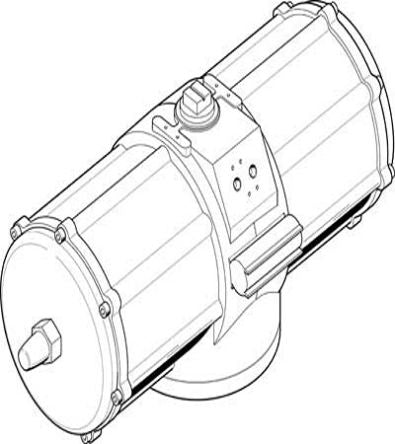Festo DAPS Series 8.4 bar Single Action Rotary Actuator, 90° Rotary Angle [DAPS-5760-090-R-F25-T6]; 271-6908