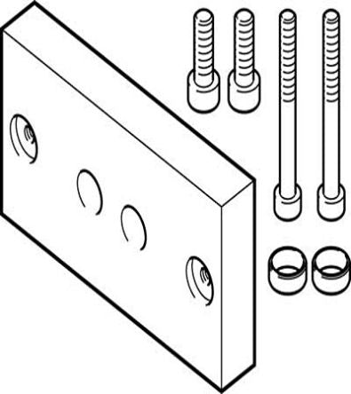Festo Adapter DHAA-D-G6-25-Q11-25, For Use With Handling Unit [DHAA-D-G6-25-Q11-25]; 271-7086