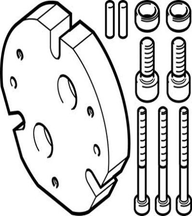 Festo Adapter DHAA-G-Q11-25-B13-35, For Use With Grippers [DHAA-G-Q11-25-B13-35]; 271-7093