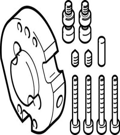 Festo Adapter DHAA-G-Q11-25-B4-32, For Use With Grippers [DHAA-G-Q11-25-B4-32]; 271-7095