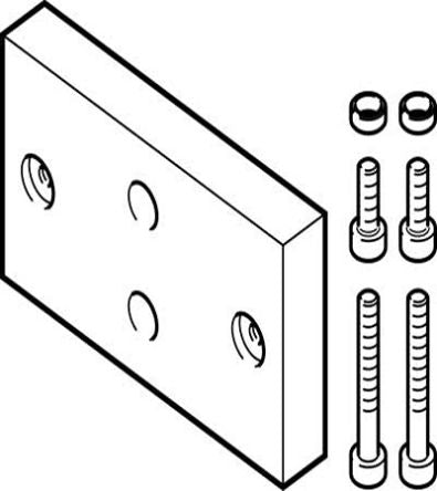 Festo Adapter DHAA-G-Q11-25-B6-14-40, For Use With Grippers [DHAA-G-Q11-25-B6-14-40]; 271-7100