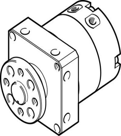 Festo Shock Absorber Series 8 bar Double Action Pneumatic Rotary Actuator, 90° Rotary Angle, 10mm Bore [DSM-T-10-90-P-FW]; 271-7111