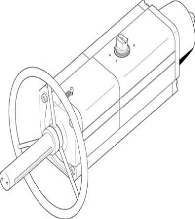 Festo DAPS Series 8.4 bar Single Action Rotary Actuator, 90° Rotary Angle [DAPS-0480-090-RS1-F14-MW]; 271-7304