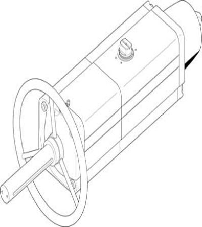 Festo DAPS Series 8.4 bar Single Action Rotary Actuator, 90° Rotary Angle [DAPS-0720-090-RS1-F12-MW]; 271-7335