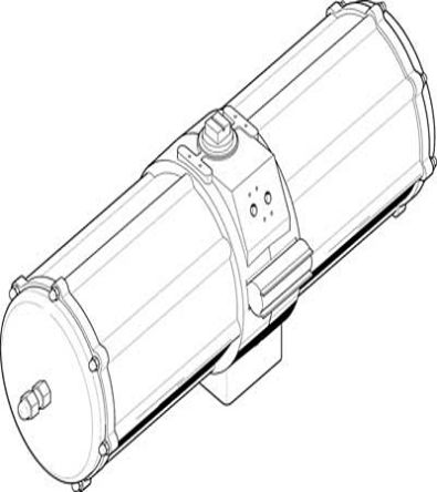 Festo DAPS Series 8.4 bar Single Action Rotary Actuator, 90° Rotary Angle [DAPS-2880-090-RS4-F16]; 271-7423