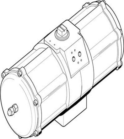 Festo DAPS Series 8.4 bar Single Action Rotary Actuator, 90° Rotary Angle [DAPS-3840-090-R-F16]; 271-7425
