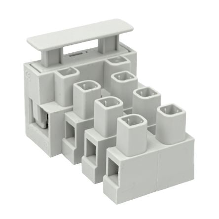 RS PRO Fused Terminal Block, 4-Way, 20A, 25mm Wire, Screw Down Termination [0]; 271-8282
