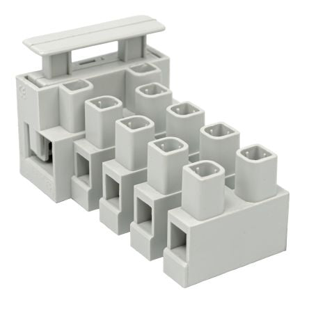 RS PRO Fused Terminal Block, 5-Way, 20A, 25mm Wire, Screw Down Termination [0]; 271-8283