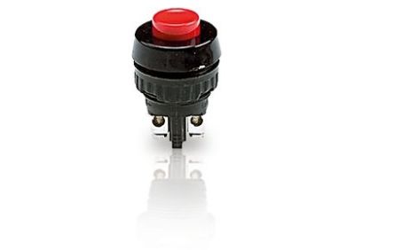 RAFI 1.1 Series Push Button, Momentary, Panel Mount, 19mm Cutout, SPST, 250V, IP40, IP65 [1.10.001.011/0301]; 271-9075