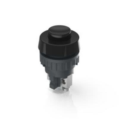RAFI 1.1 Series Push Button, Momentary, Panel Mount, 19mm Cutout, 1 NC, 250V, IP40, IP65 [1.10.001.151/0104]; 271-9077