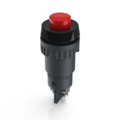 RAFI 1.1 Series Push Button, Momentary, Panel Mount, 20mm Cutout, SPST, 250V, IP40, IP65 [1.10.102.001/0301]; 271-9080