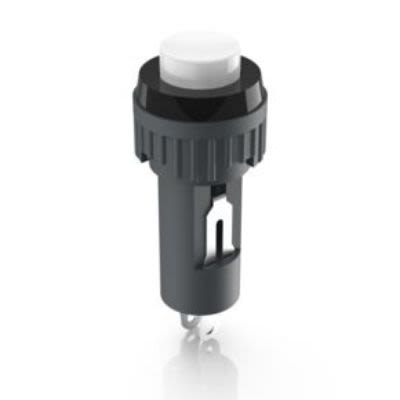RAFI 1.1 Series Push Button, Momentary, Panel Mount, 11mm Cutout, SPST, 24V, IP40 [1.10.107.011/0205]; 271-9081