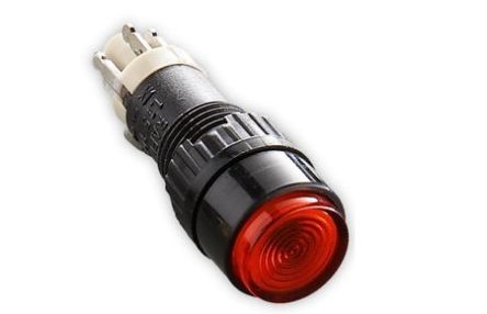 RAFI Other Pushbuttons Series Red Illuminated Momentary Push Button, 9.1mm Cutout, IP40 [1.15.106.501/1300]; 271-9109
