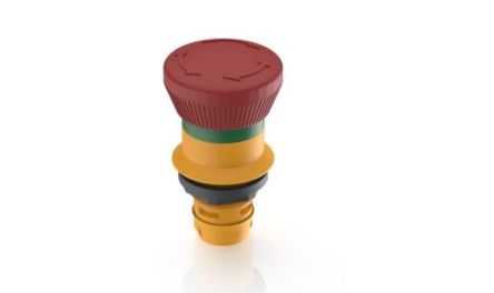 RAFI RAFIX 16 Series, Latching, Emergency Stop Push Button Head [1.30.074.281/0300]; 271-9131