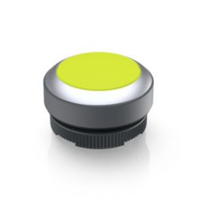 RAFI RAFIX 22 FS+ Series Push Button for Use with RAFIX FS Switching Element Universal PCB, Yellow Light [1.30.270.021/2400]; 271-9135