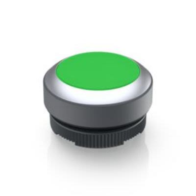 RAFI RAFIX 22 FS+ Series Push Button for Use with RAFIX FS Switching Element Universal PCB, Green Light [1.30.270.021/2500]; 271-9136